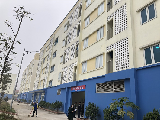 Một khu nhà thuộc  Khu thiết chế Công đoàn tỉnh Hà Nam. Ảnh - Báo LĐ