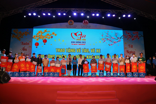 Lãnh đạo LĐLĐ tỉnh, UBND các huyện, thị, thành phố trao bảng hỗ trợ công nhân lao động khó khăn thông qua tổ chức công đoàn. Lãnh đạo LĐLĐ tỉnh, UBND các huyện, thị, thành phố trao bảng hỗ trợ công nhân lao động khó khăn thông qua tổ chức công đoàn.