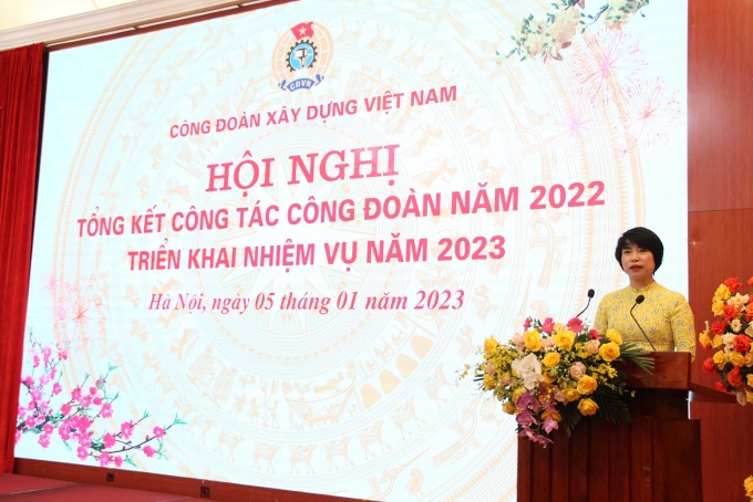 Công đoàn Xây dựng Việt Nam tổng kết công tác năm 2022, đề ra trọng tâm trong năm 2023