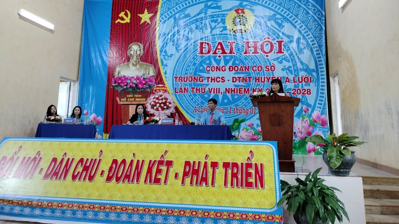 LĐLĐ huyện A Lưới: Rút kinh nghiệm công tác chỉ đạo đại hội điểm công đoàn cơ sở