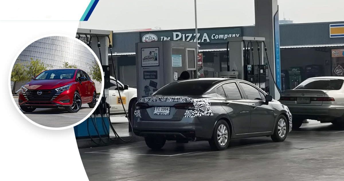 Bắt gặp Nissan Almera 2023 chạy thử ở Thái Lan