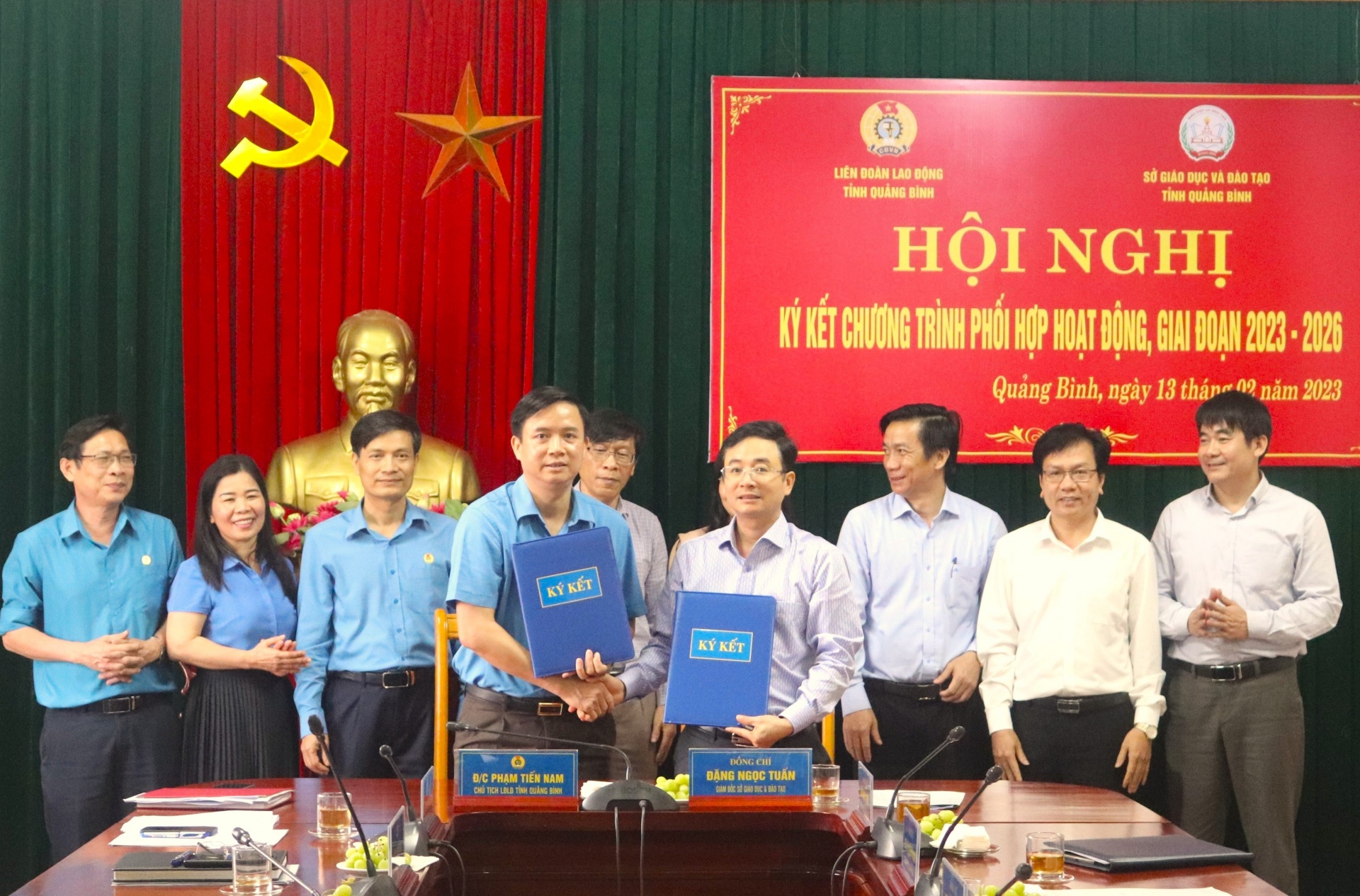 LĐLĐ tỉnh Quảng Bình và Sở Giáo dục và Đào tạo tỉnh ký kết chương trình phối hợp LĐLĐ tỉnh Quảng Bình và Sở Giáo dục và Đào tạo tỉnh ký kết chương trình phối hợp