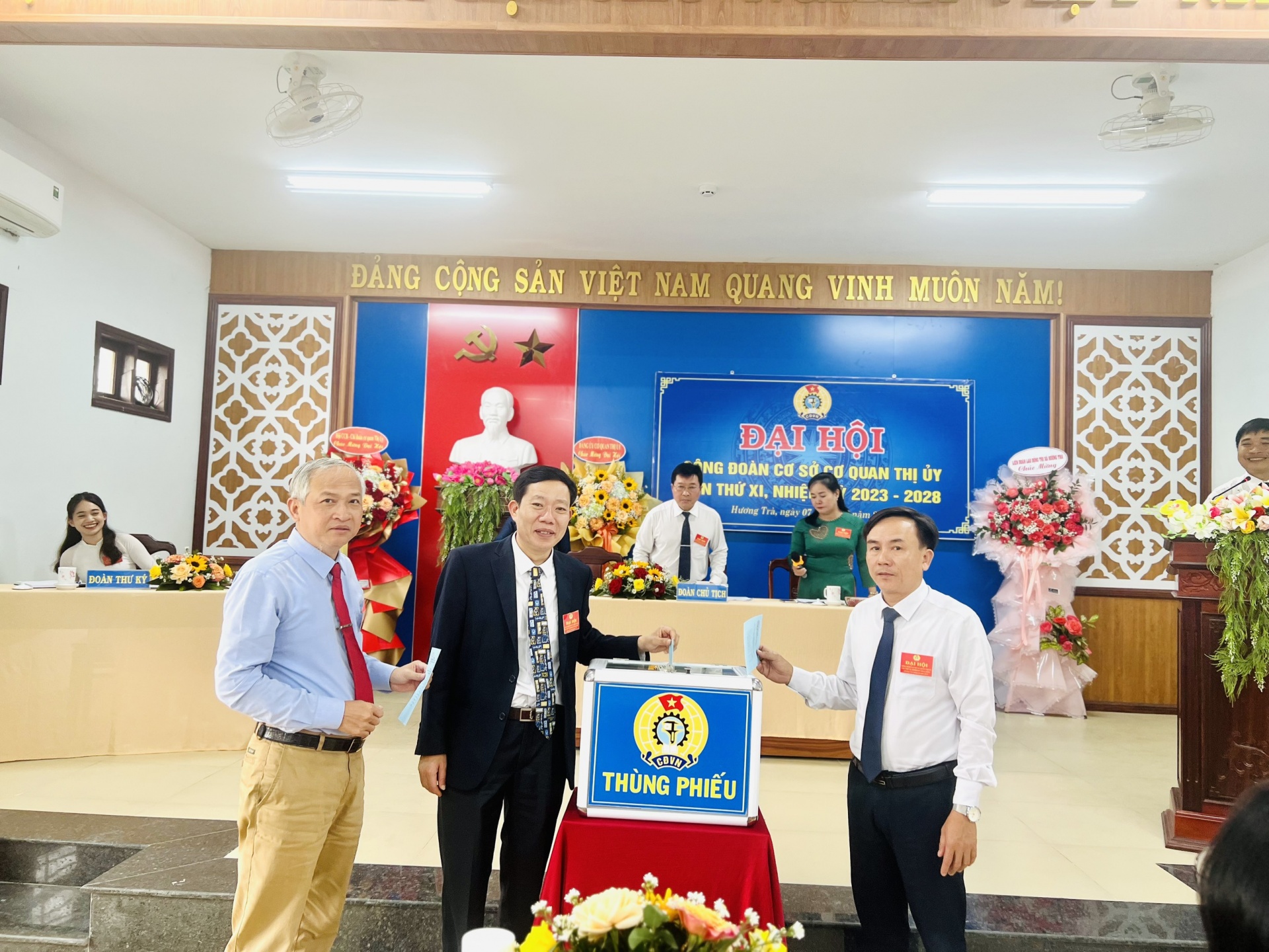 Ghi nhận từ đại hội công đoàn cơ sở nhiệm kỳ 2023-2028 ở thị xã Hương Trà