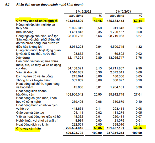 Cho vay khách hàng cá nhân hiện chiếm gần 54% tổng cho vay của Techcombank  ảnh 2