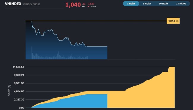 Chưa đủ nội lực cân áp lực bán từ khối ngoại, VN-Index tiếp tục mất điểm  ảnh 1