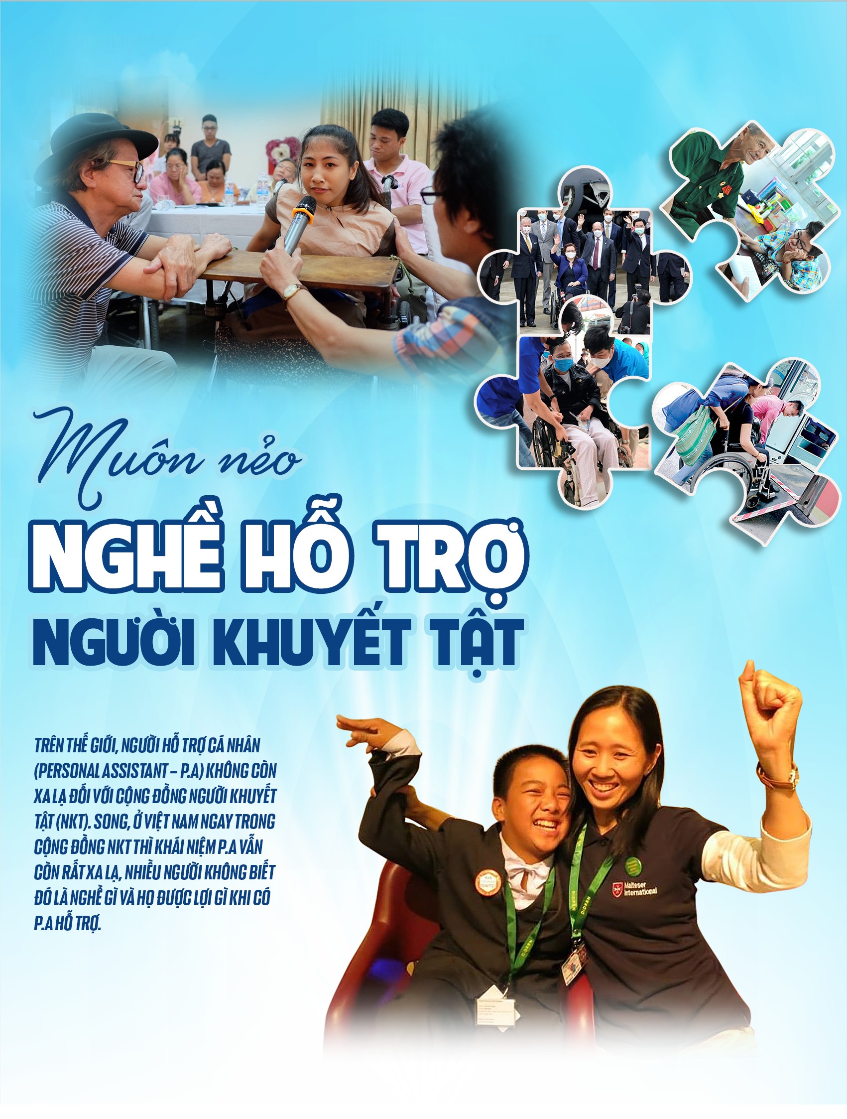 Muôn nẻo nghề hỗ trợ người khuyết tật Muôn nẻo nghề hỗ trợ người khuyết tật