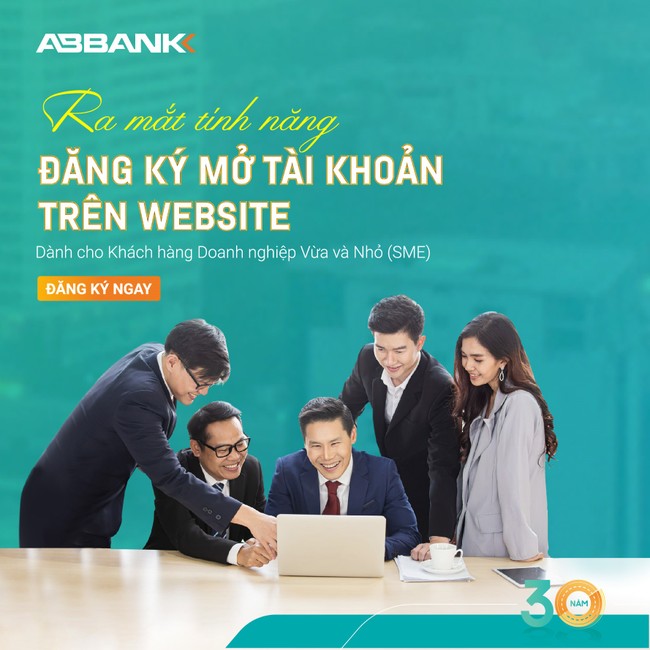 Khách hàng SMEs có thể đăng ký mở tài khoản thanh toán tại ABBANK ngay trên website ảnh 1