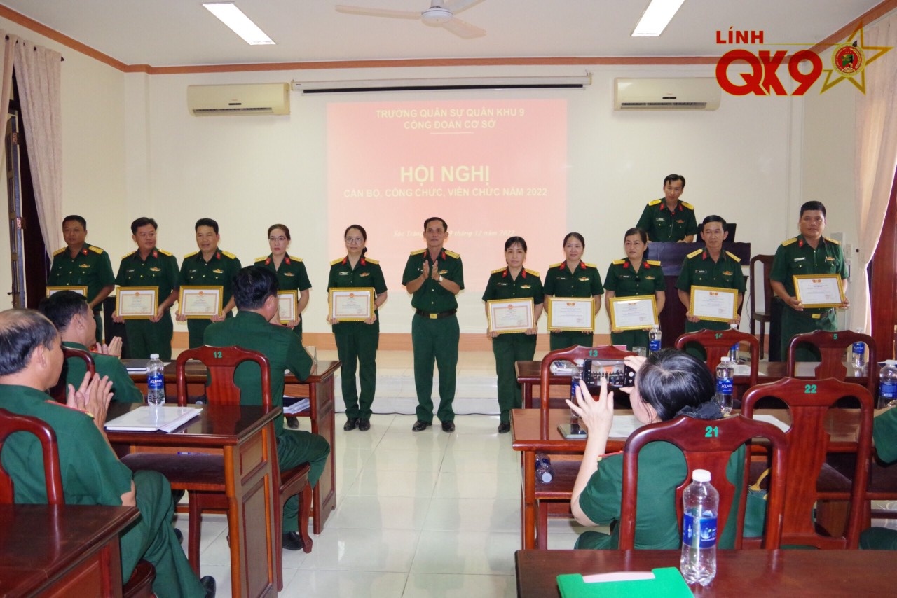 Đoàn viên công đoàn Trường Quân sự QK9:  Quyết tâm thực hiện thành công nhiệm vụ
