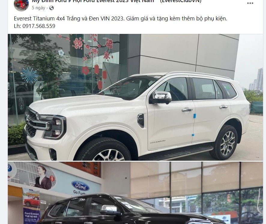 Ford Everest tiếp tục giảm giá, củng cố vị trí dẫn đầu phân khúc Ford Everest tiếp tục giảm giá, củng cố vị trí dẫn đầu phân khúc