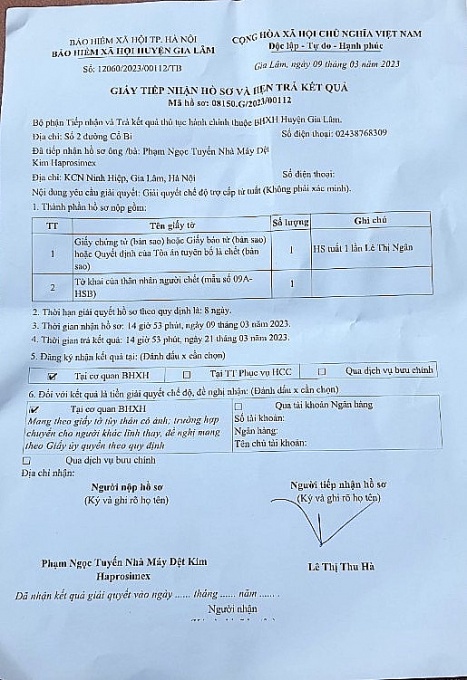 Niềm an ủi muộn màng của gia đình nữ công nhân Haprosimex qua đời vì ung thư máu Niềm an ủi muộn màng của gia đình nữ công nhân Haprosimex qua đời vì ung thư máu