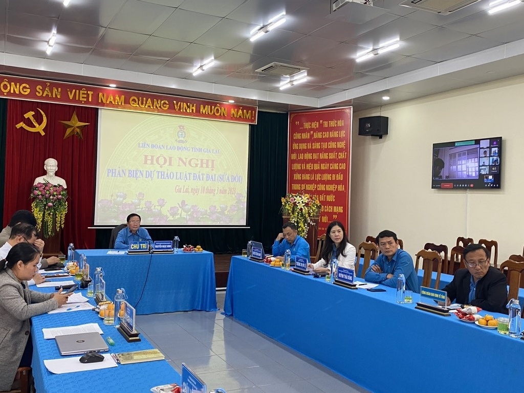 Gia Lai: Cán bộ, đoàn viên, người lao động góp ý Dự thảo Luật Đất đai (sửa đổi)