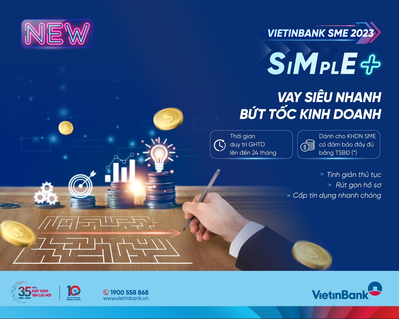 VietinBank SME SIMPLE+: Giải pháp đột phá dành cho doanh nghiệp vừa và nhỏ