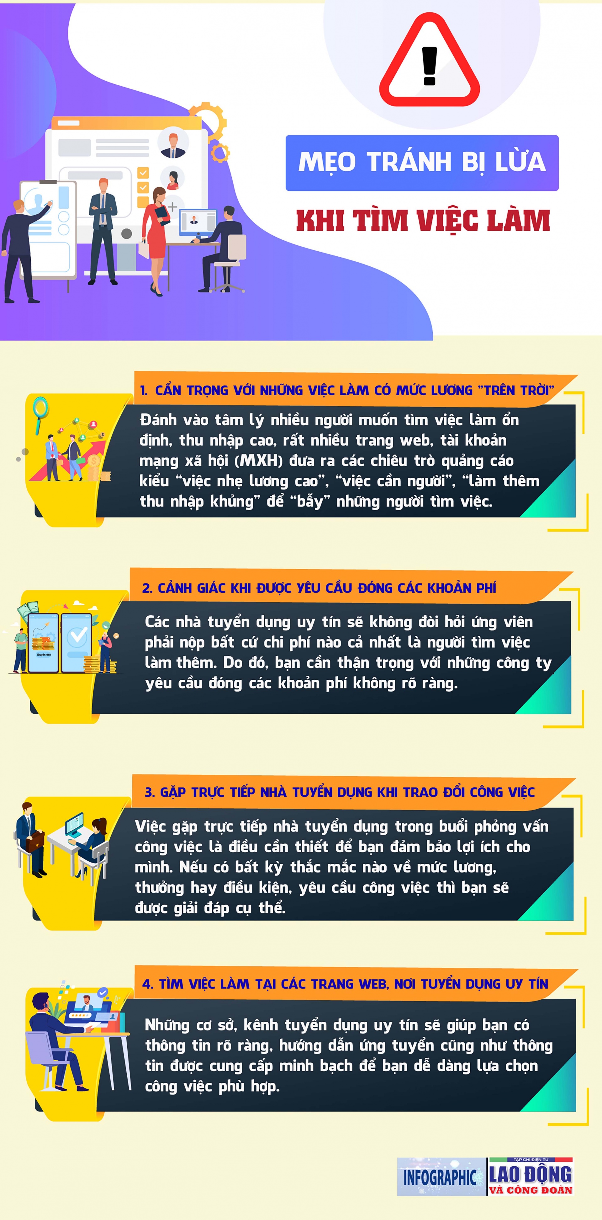 Mẹo tránh mắc "bẫy" khi tìm việc làm