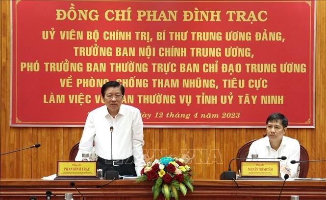Đồng chí Phan Đình Trạc: Đề cao “tự soi, tự sửa” để phòng, chống tham nhũng, tiêu cực