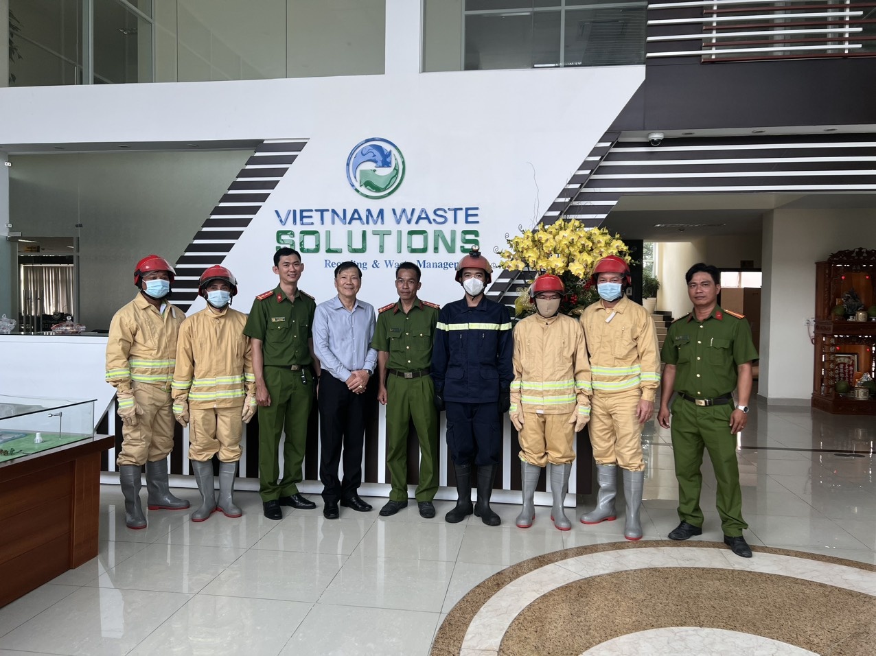 Diễn tập phương án chữa cháy, cứu hộ cứu nạn tại VWS