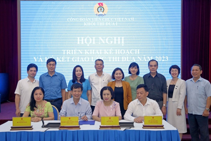 Hội nghị ký kết giao ước thi đua năm 2023 - Khối Thi đua I - Công đoàn Viên chức