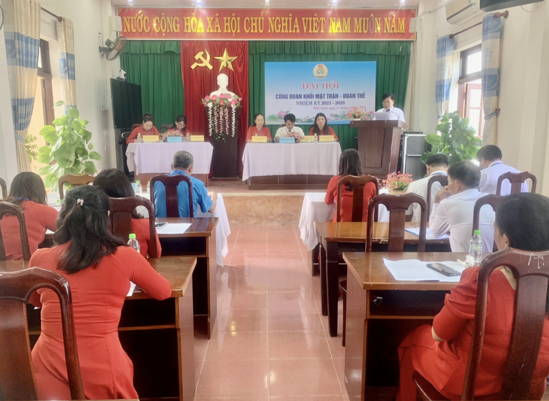 Quảng Nam: LĐLĐ huyện Phú Ninh hoàn thành đại hội công đoàn cơ sở