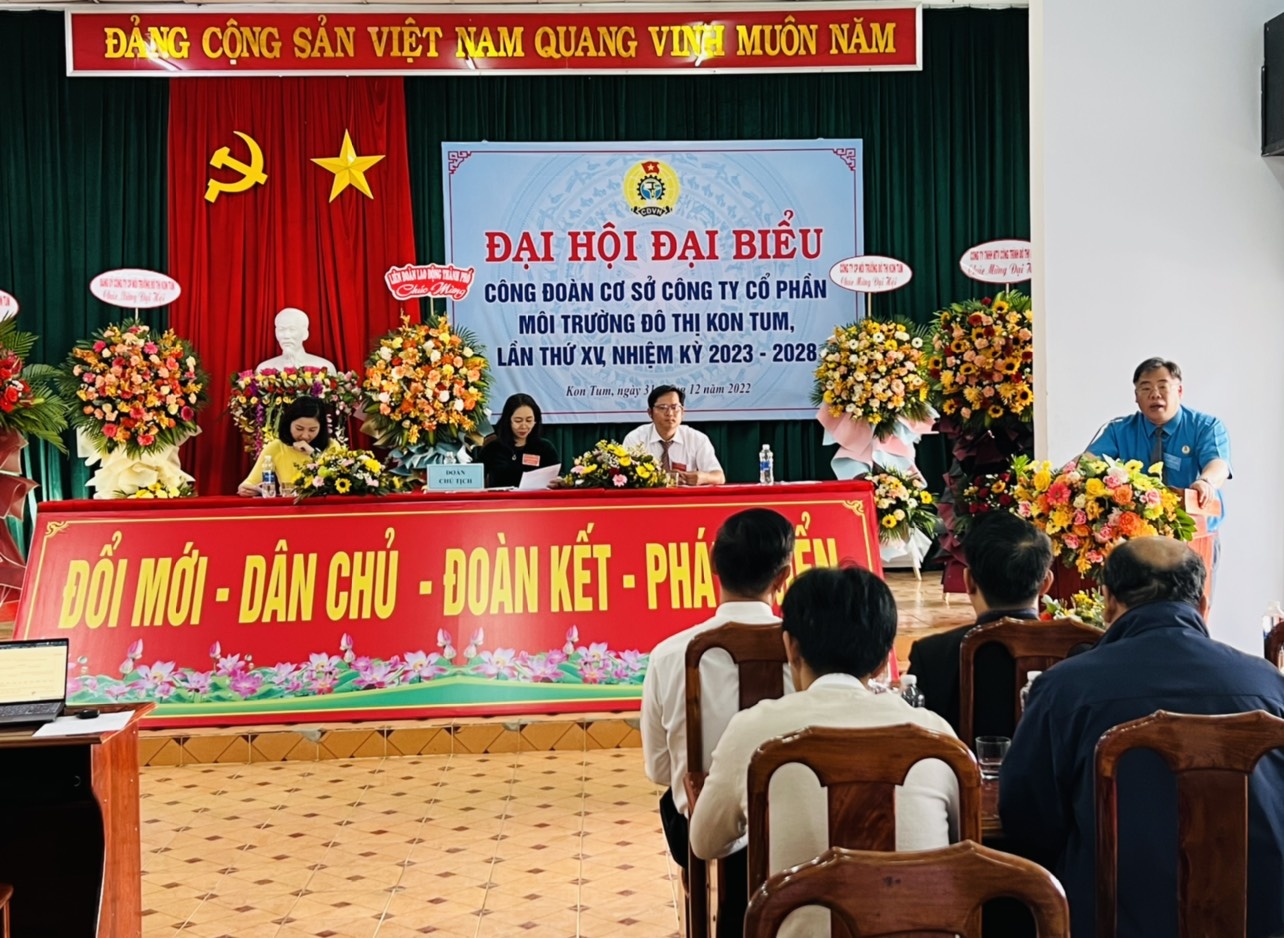 Kon Tum hoàn thành đại hội công đoàn cơ sở, nhiệm kỳ 2023 - 2028 Kon Tum hoàn thành đại hội công đoàn cơ sở, nhiệm kỳ 2023 - 2028