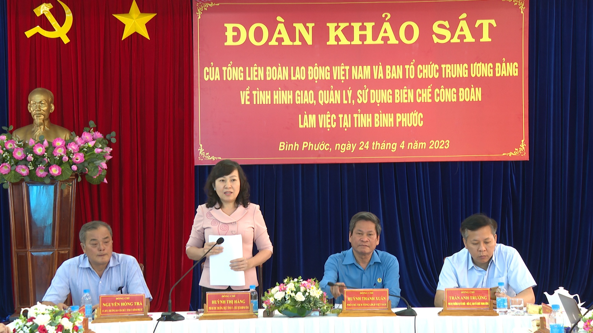 Khảo sát tình hình giao, quản lý, sử dụng biên chế công đoàn tại tỉnh Bình Phước Khảo sát tình hình giao, quản lý, sử dụng biên chế công đoàn tại tỉnh Bình Phước