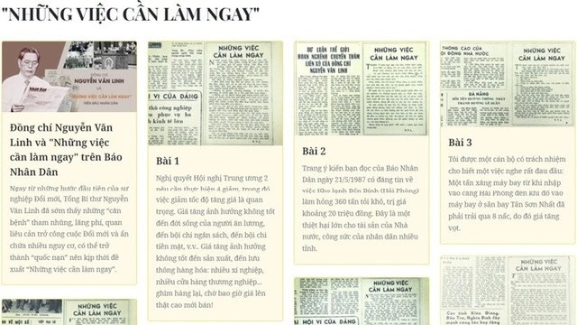 Ra mắt Trang thông tin đặc biệt “Tổng Bí thư Nguyễn Văn Linh và Những việc cần làm ngay”