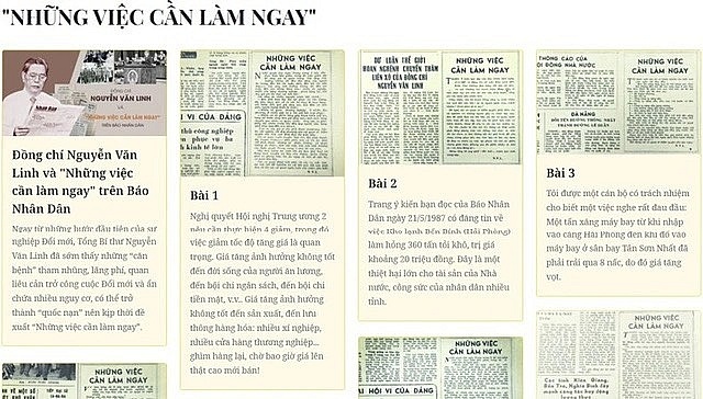Ra mắt Trang thông tin đặc biệt “Tổng Bí thư Nguyễn Văn Linh và Những việc cần làm ngay” Ra mắt Trang thông tin đặc biệt “Tổng Bí thư Nguyễn Văn Linh và Những việc cần làm ngay”