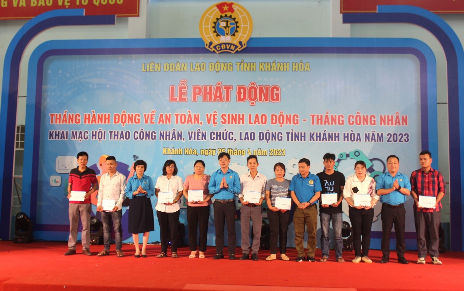 Khánh Hòa: Phát động Tháng hành động về ATVSLĐ và Tháng Công nhân năm 2023 Khánh Hòa: Phát động Tháng hành động về ATVSLĐ và Tháng Công nhân năm 2023