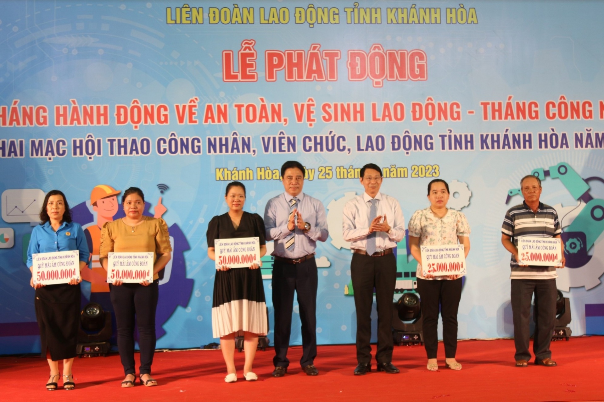 Khánh Hòa: Phát động Tháng hành động về ATVSLĐ và Tháng Công nhân năm 2023 Khánh Hòa: Phát động Tháng hành động về ATVSLĐ và Tháng Công nhân năm 2023