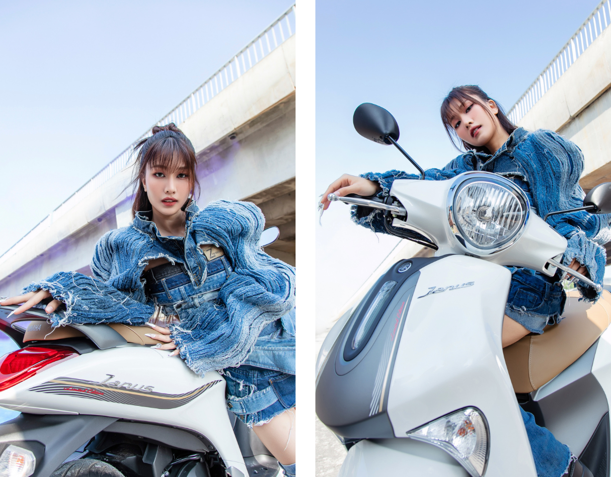 Liz Ngụy Thùy Linh đồng điệu cùng Yamaha Janus trong bộ ảnh mới Liz Ngụy Thùy Linh đồng điệu cùng Yamaha Janus trong bộ ảnh mới