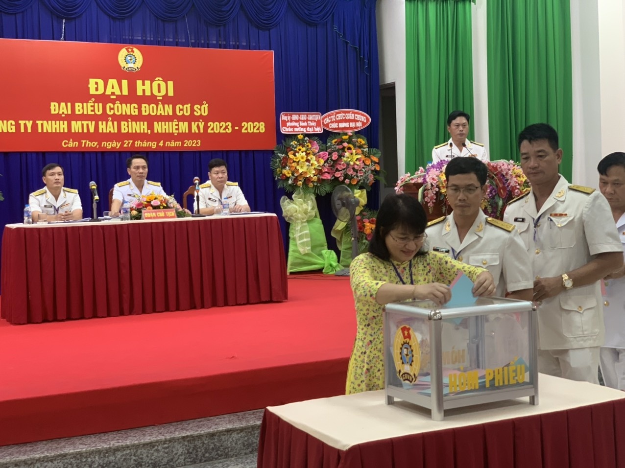 Đại hội đại biểu CĐCS Công ty TNHH MTV Hải Bình, nhiệm kỳ 2023 - 2028