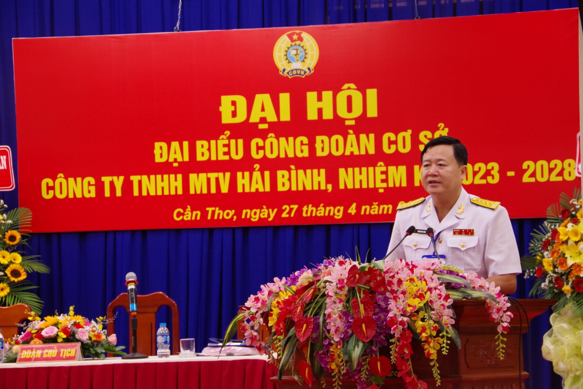 Đại hội đại biểu CĐCS Công ty TNHH MTV Hải Bình, nhiệm kỳ 2023 - 2028