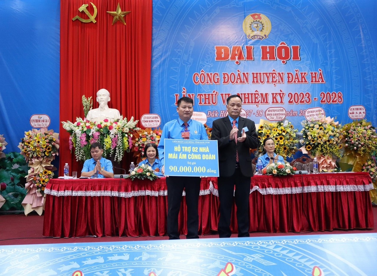 Kon Tum tổ chức thành công đại hội điểm Công đoàn huyện Đăk Hà