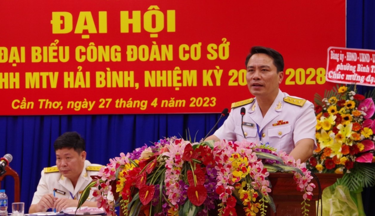 Đại hội đại biểu CĐCS Công ty TNHH MTV Hải Bình, nhiệm kỳ 2023 - 2028