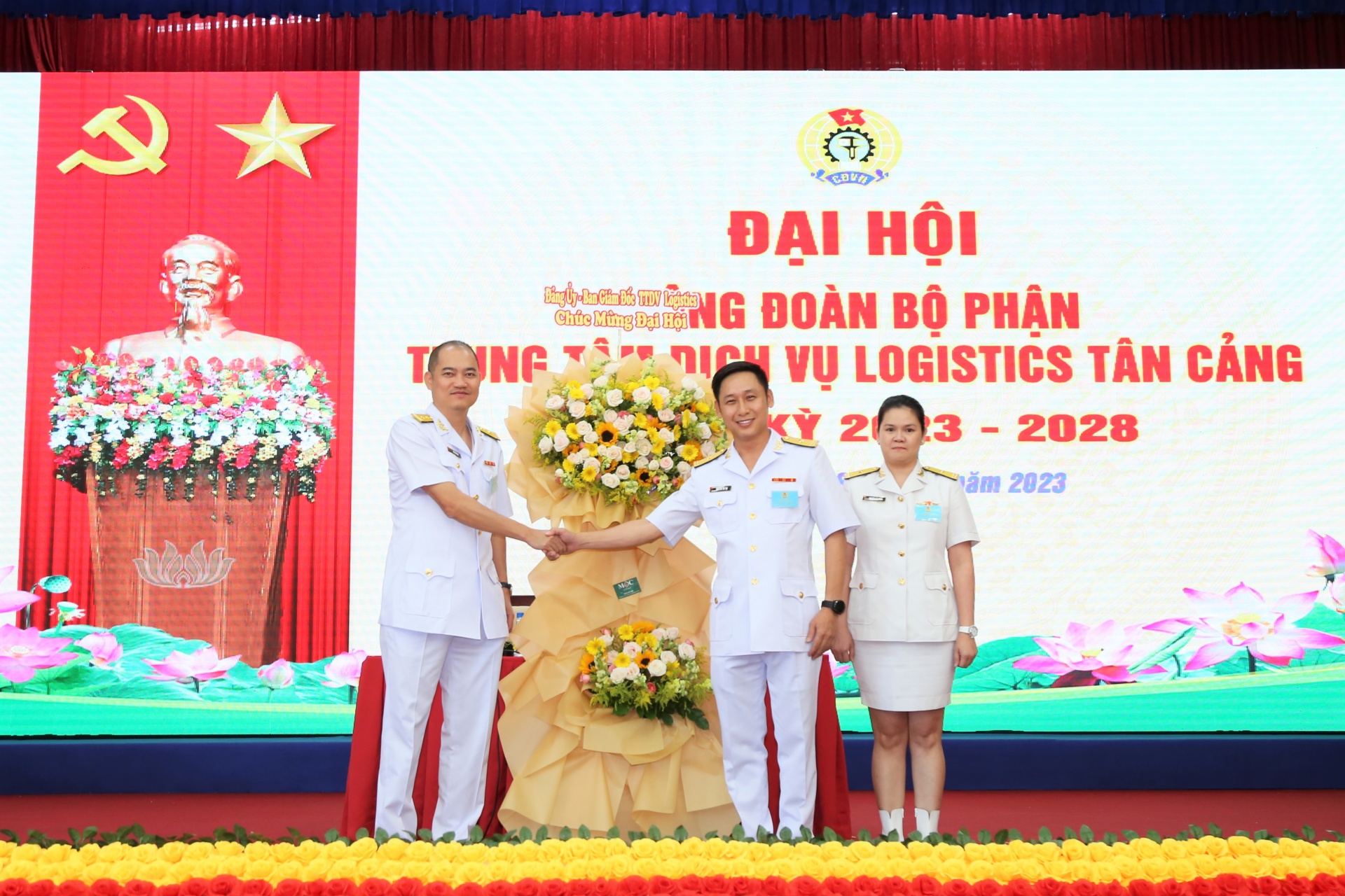 Công đoàn Trung tâm Dịch vụ Logistics Tân Cảng tổ chức Đại hội nhiệm kỳ 2023 - 2028 Công đoàn Trung tâm Dịch vụ Logistics Tân Cảng tổ chức Đại hội nhiệm kỳ 2023 - 2028