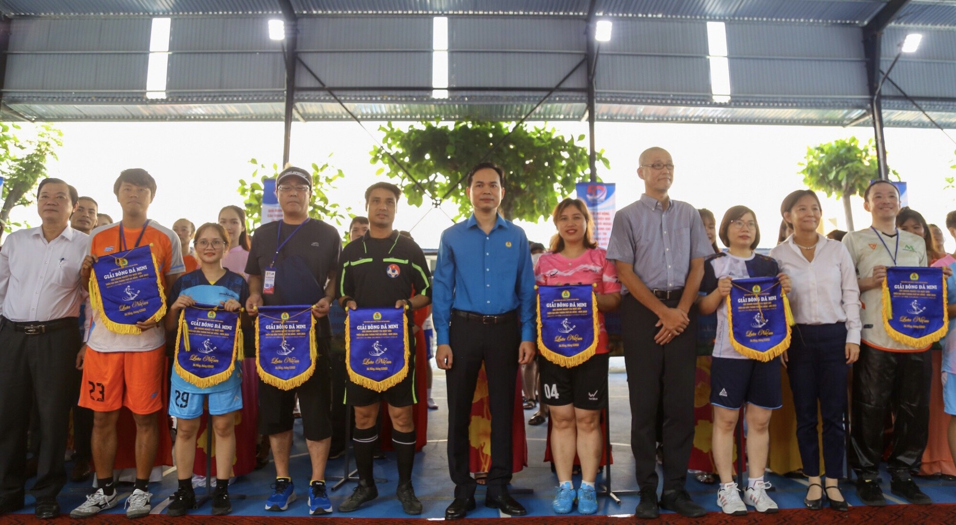 Giải bóng đá nhằm vun đắp thêm tình hữu nghị, tình yêu thể thao của người lao động Việt Nam - Nhật Bản. Ảnh: PHAN NGUYÊN