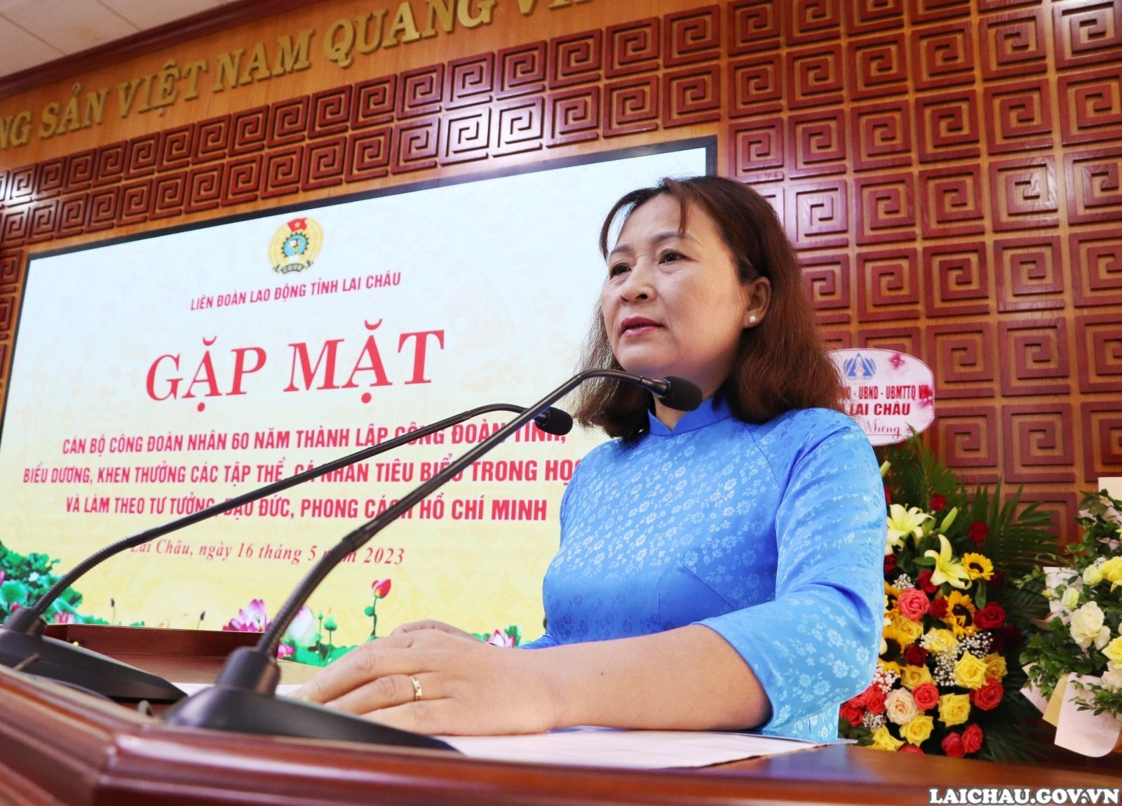 Gặp mặt cán bộ công đoàn nhân 60 năm Công đoàn Lai Châu