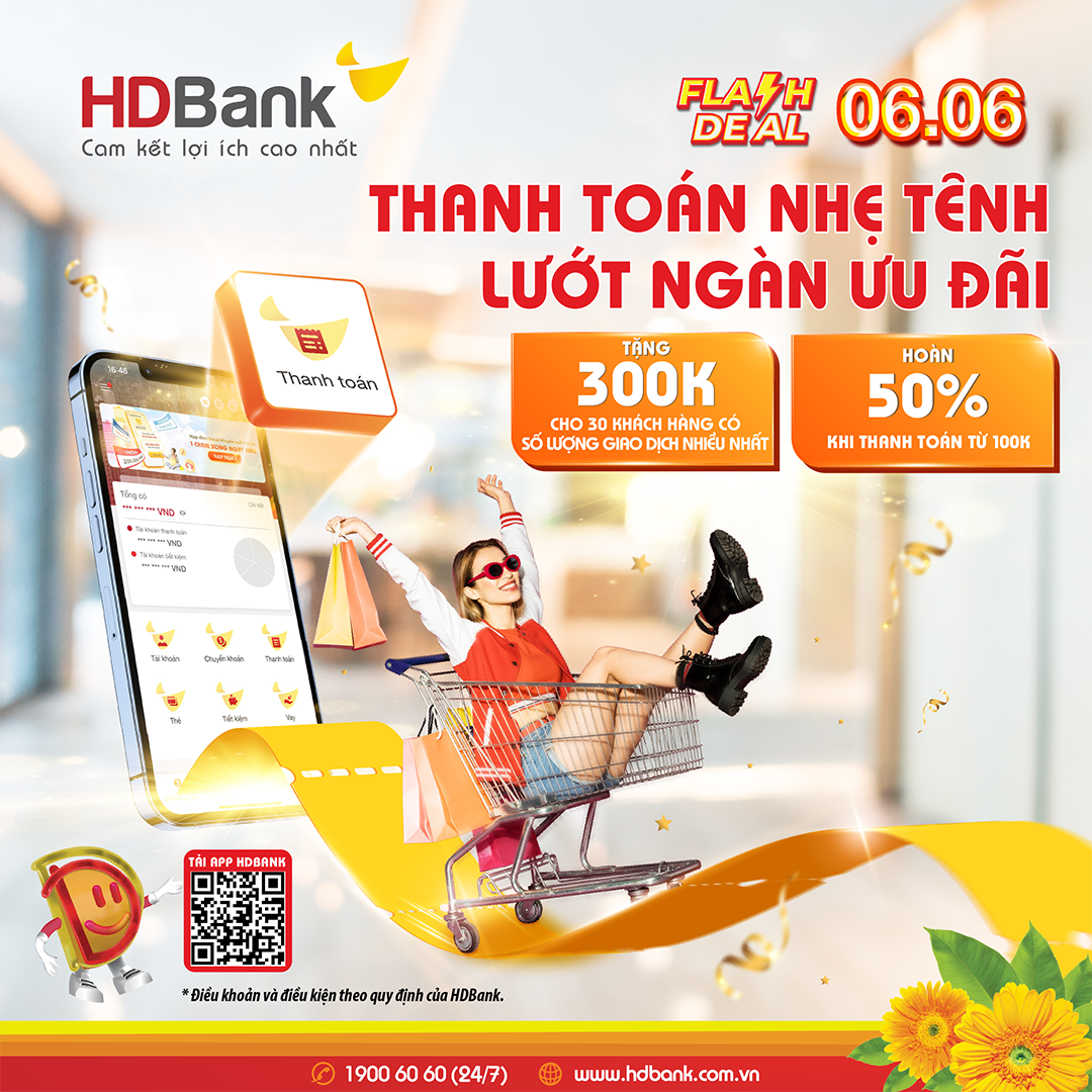 Sung túc như App HDBank, miệt mài “chào sân” tính năng mới và luôn ngập tràn ưu đãi Sung túc như App HDBank, miệt mài “chào sân” tính năng mới và luôn ngập tràn ưu đãi