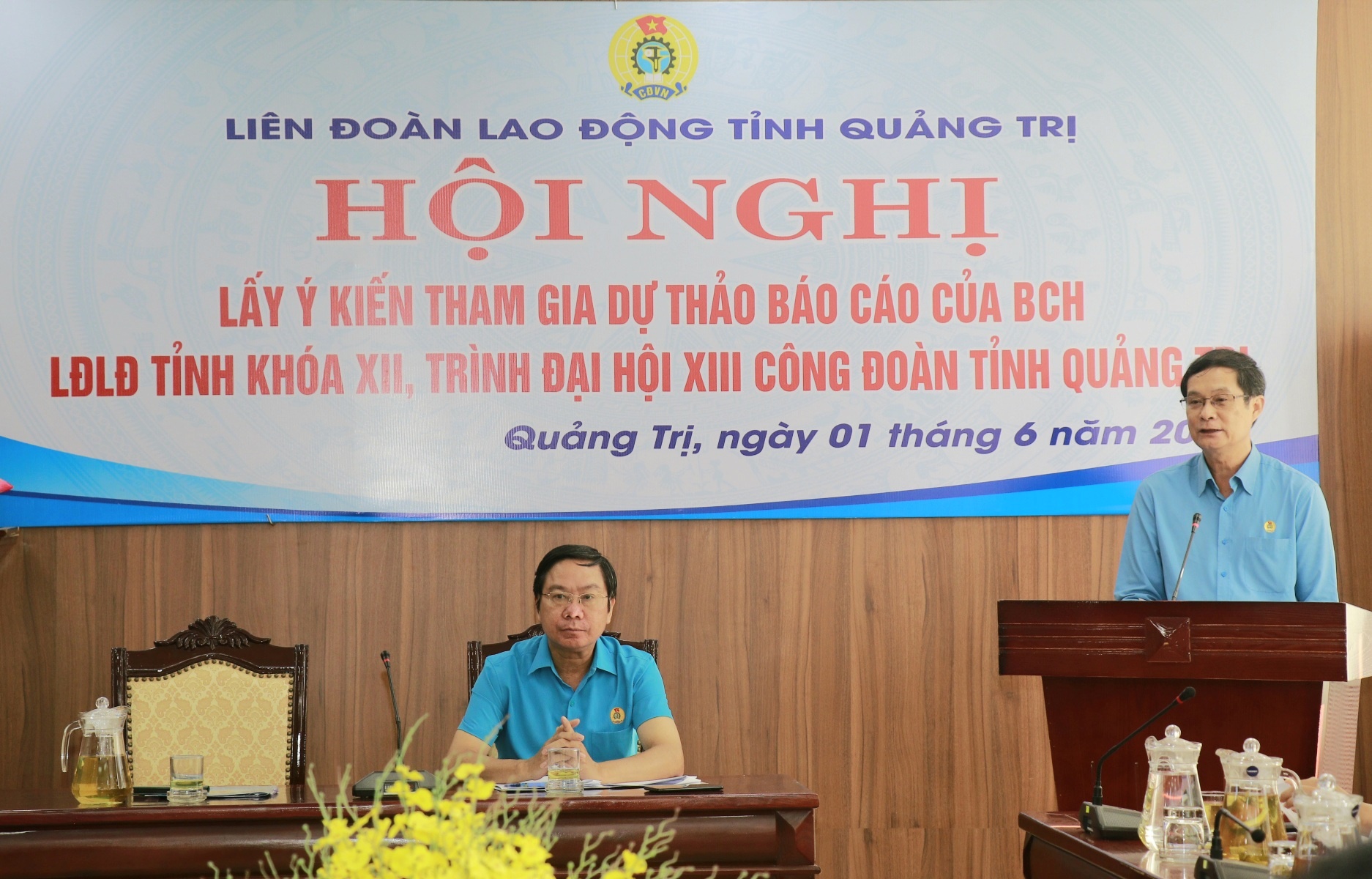 Tổ chức lấy ý kiến tham gia dự thảo báo cáo Đại hội XIII Công đoàn tỉnh Quảng Trị