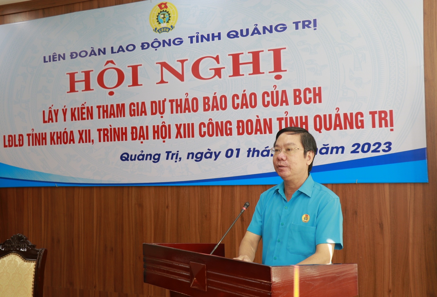 Tổ chức lấy ý kiến tham gia dự thảo báo cáo Đại hội XIII Công đoàn tỉnh Quảng Trị