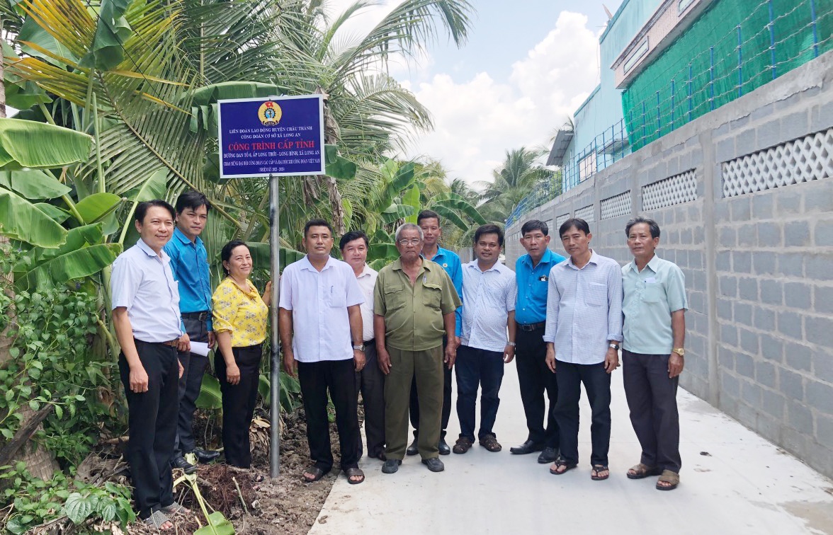 Tiền Giang chào mừng Đại hội Công đoàn bằng những công trình thiết thực