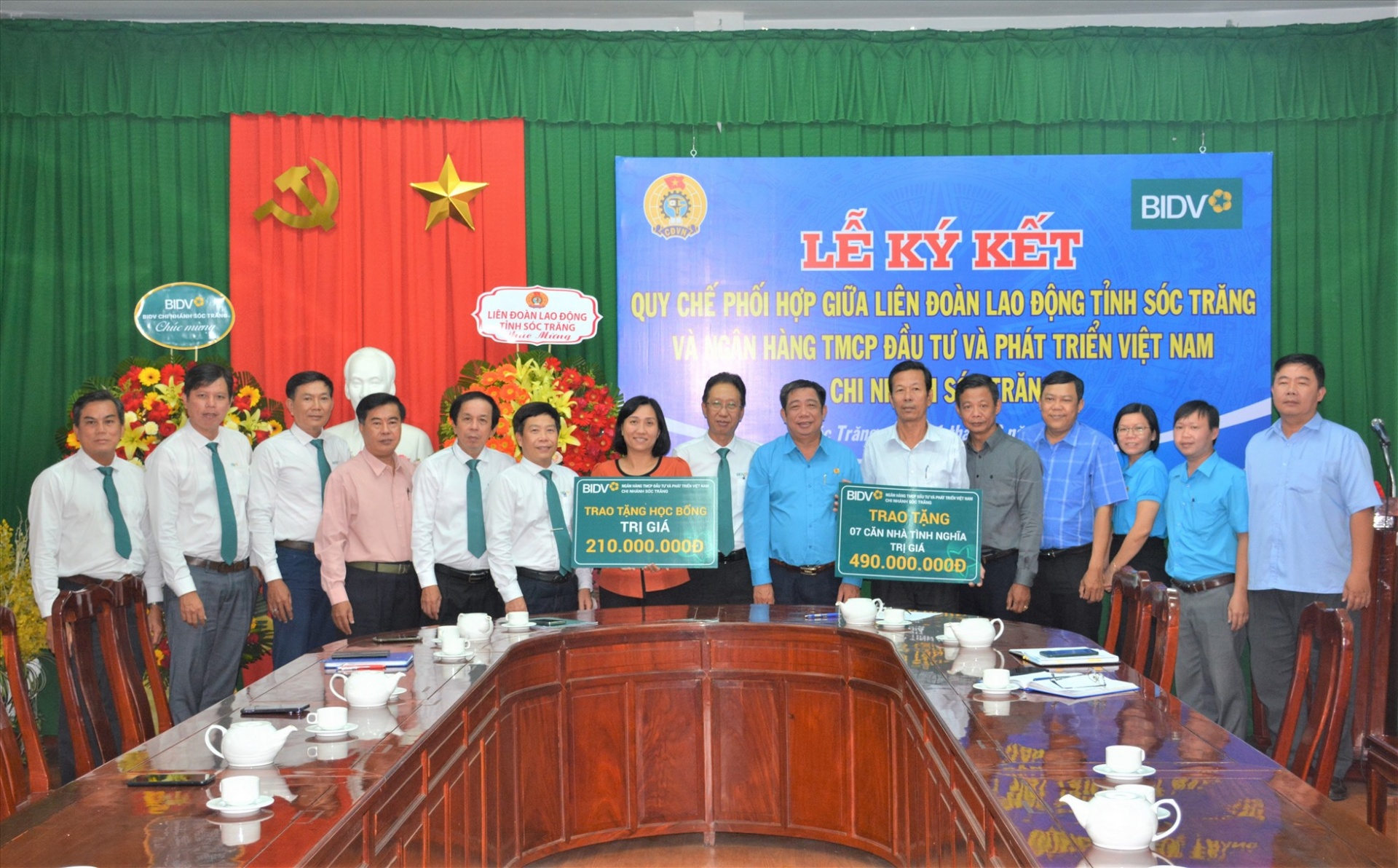 LĐLĐ tỉnh ký kết quy chế phối hợp với BIDV chi nhánh Sóc Trăng