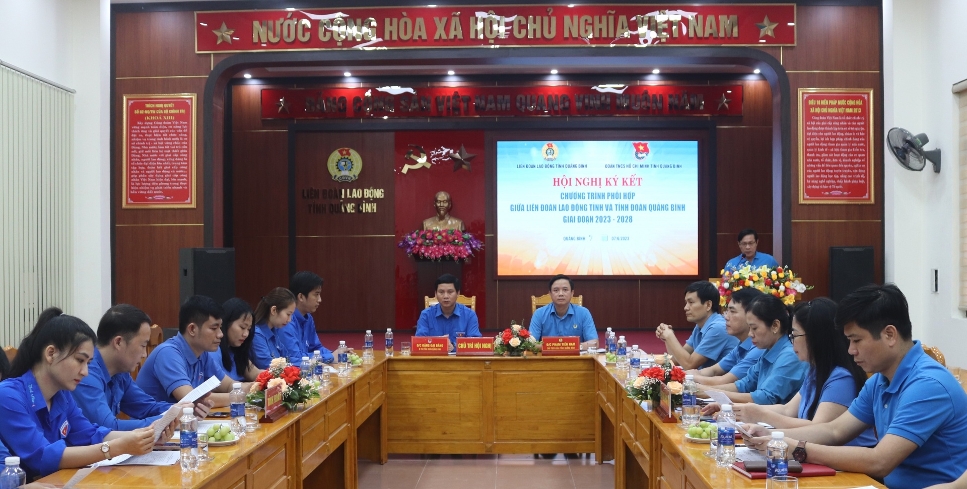 LĐLĐ tỉnh Quảng Bình và Tỉnh đoàn sẽ đẩy mạnh các hoạt động cho đoàn viên, lao động trẻ LĐLĐ tỉnh Quảng Bình và Tỉnh đoàn sẽ đẩy mạnh các hoạt động cho đoàn viên, lao động trẻ