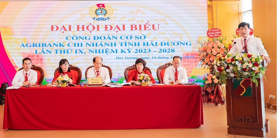Công đoàn Agribank: 100% các CĐCS tổ chức thành công đại hội nhiệm kỳ 2023 - 2028 Công đoàn Agribank: 100% các CĐCS tổ chức thành công đại hội nhiệm kỳ 2023 - 2028