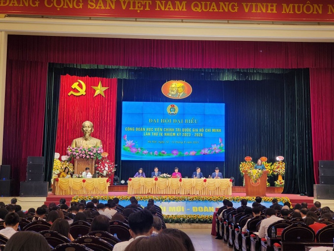 Đại hội điểm Công đoàn Học viện Chính trị quốc gia Hồ Chí Minh thành công tốt đẹp