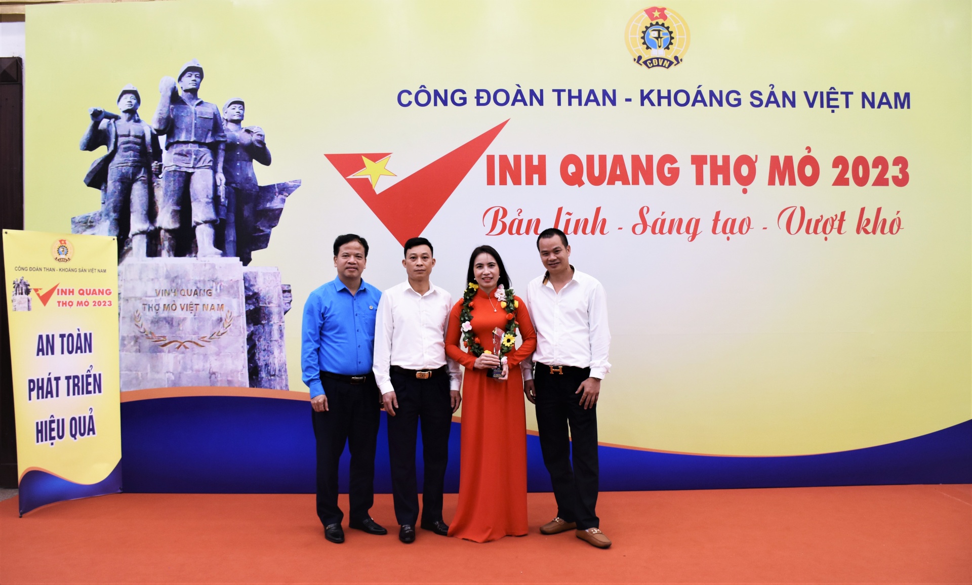 Nữ cán bộ công đoàn tiêu biểu của Công ty Cổ phần Chế tạo máy - Vinacomin. Ảnh: Duy Minh.