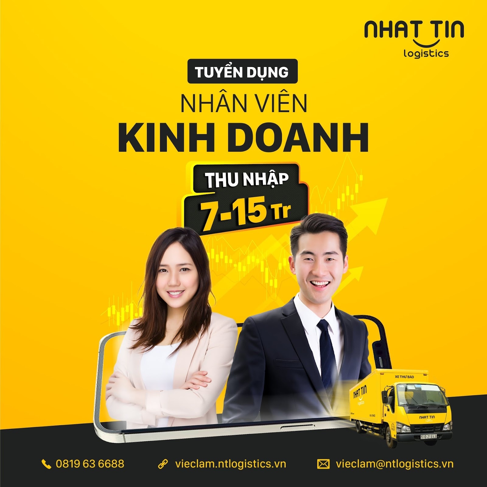 Nhất Tín Logistics: Tuyển dụng loạt vị trí Trưởng bưu cục, nhân viên kinh doanh