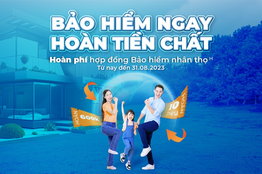 Ưu đãi hoàn tiền dành cho khách hàng tham gia bảo hiểm nhân thọ tại Sacombank Ưu đãi hoàn tiền dành cho khách hàng tham gia bảo hiểm nhân thọ tại Sacombank