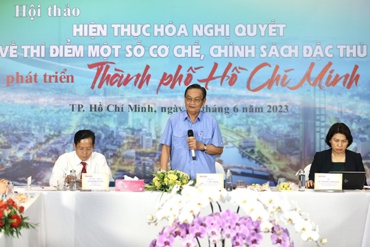 TP. HCM: Sớm đưa Nghị quyết thí điểm cơ chế đặc thù vào cuộc sống