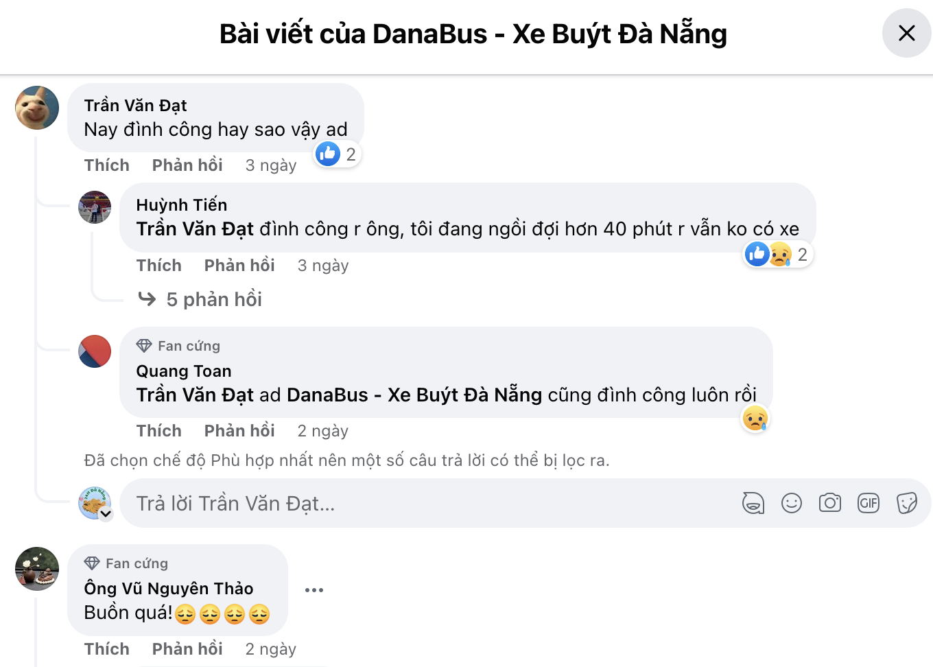 Bài 10: Datramac nói gì việc xe buýt dừng hoạt động do tài xế Quảng An 1 bị nợ lương?