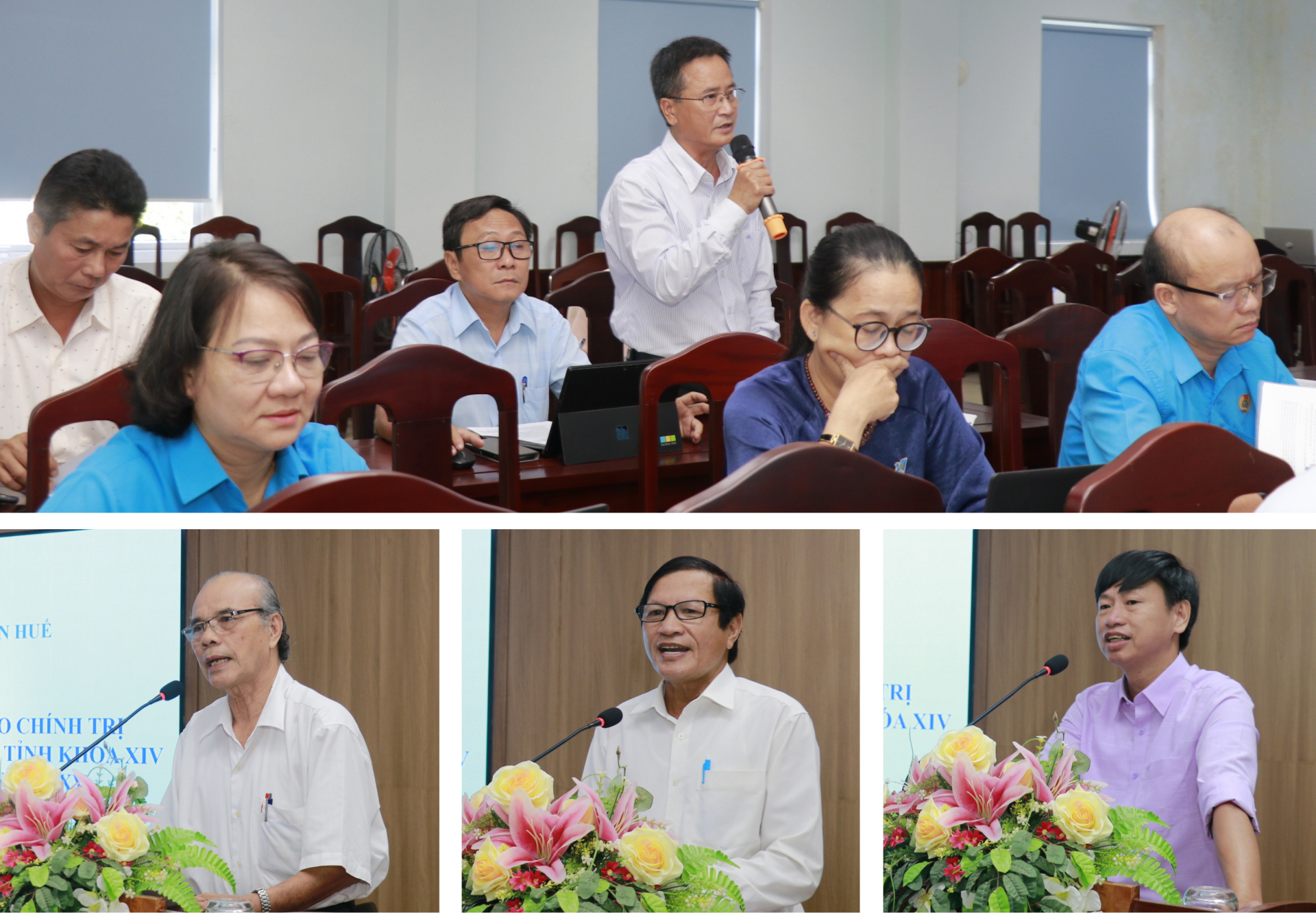 Nhiều ý kiến tham gia dự thảo báo cáo Đại hội Công đoàn tỉnh Thừa Thiên Huế lần thứ XV Nhiều ý kiến tham gia dự thảo báo cáo Đại hội Công đoàn tỉnh Thừa Thiên Huế lần thứ XV