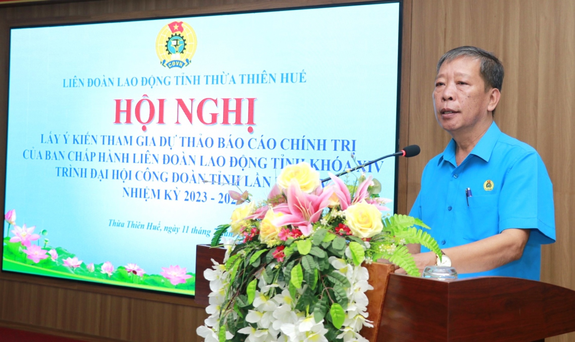 Nhiều ý kiến tham gia dự thảo báo cáo Đại hội Công đoàn tỉnh Thừa Thiên Huế lần thứ XV Nhiều ý kiến tham gia dự thảo báo cáo Đại hội Công đoàn tỉnh Thừa Thiên Huế lần thứ XV